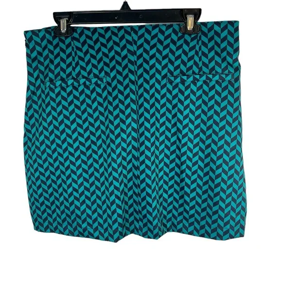 Lady Hagen woman’s blue and green patterned golf skirt skort size 10 - Picture 5 of 7